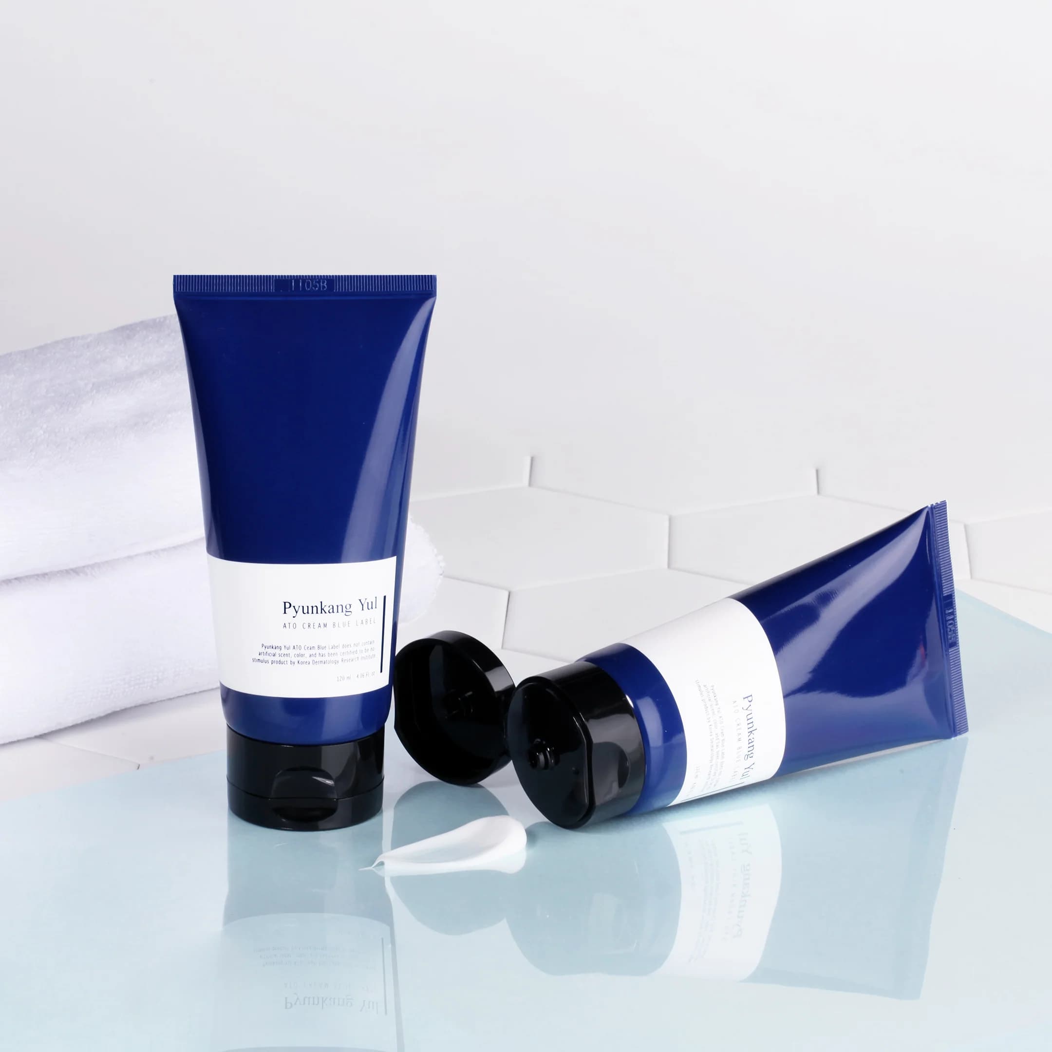 Крем для лица гипоаллергенный увлажняющий | Pyunkang Yul Ato Cream Blue Label 120ml