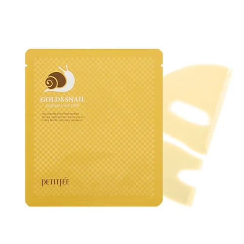 Гидрогелевая маска для лица с муцином улитки | Petitfee Gold & Snail Hydrogel Mask Pack 30 g - фото 2