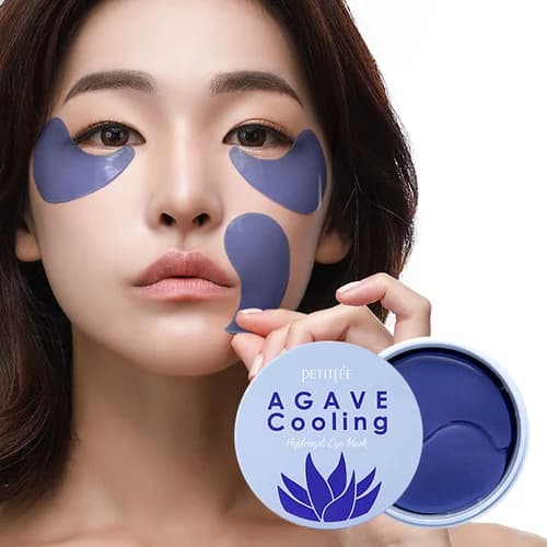Охлаждающие патчи с экстрактом агавы | Petitfee agave cooling hydrogel eye patch 60 ea - фото 6