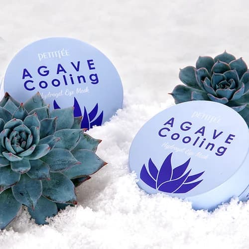 Охлаждающие патчи с экстрактом агавы | Petitfee agave cooling hydrogel eye patch 60 ea - фото 4