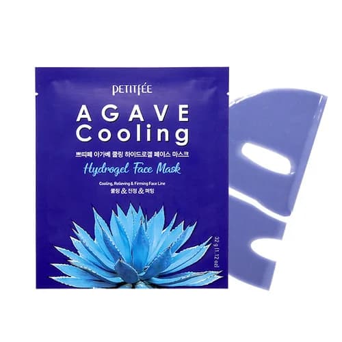 Охлаждающая гидрогелевая маска с экстрактом агавы | Petitfee agave cooling hydrogel eye mask 32 g - фото 2