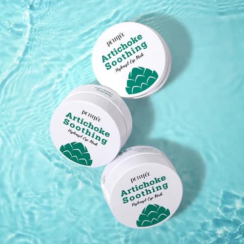 Противоотёчные гидрогелевые патчи с артишоком  | Petitfee Artichoke Soothing Hydrogel Eye Mask 60 еа - фото 3