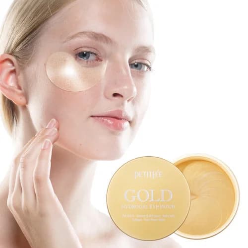 Гидрогелевые патчи для век с женьшенем и коллагеном  | Petitfee Gold Hydrogel Eye Patch 60 ea - фото 7