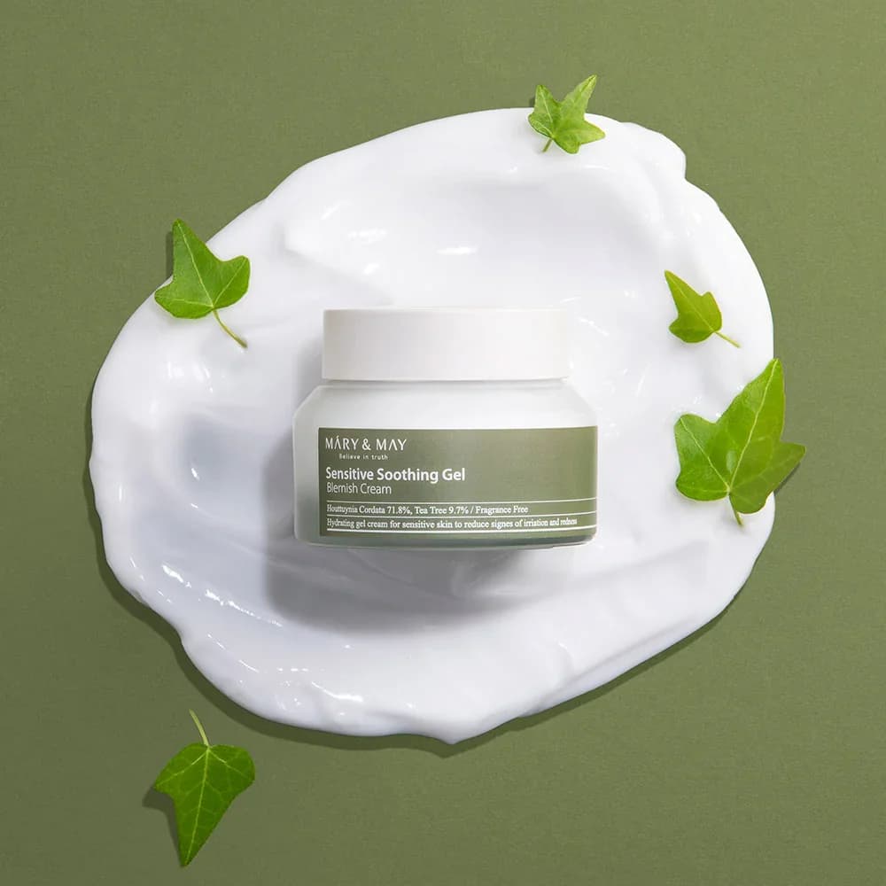 Успокаивающий крем-гель | Mary&May Sensitive Soothing Gel Blemish Cream 70 g - фото 4