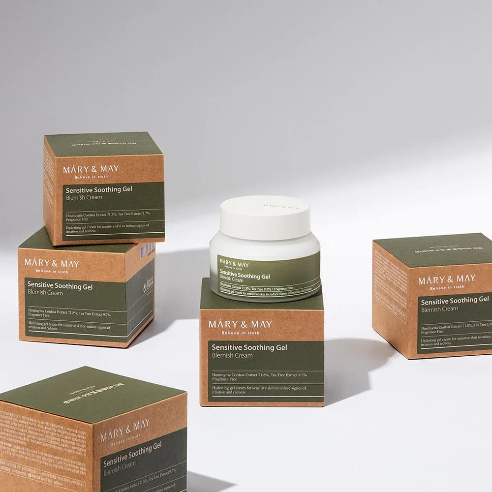 Успокаивающий крем-гель | Mary&May Sensitive Soothing Gel Blemish Cream 70 g - фото 2