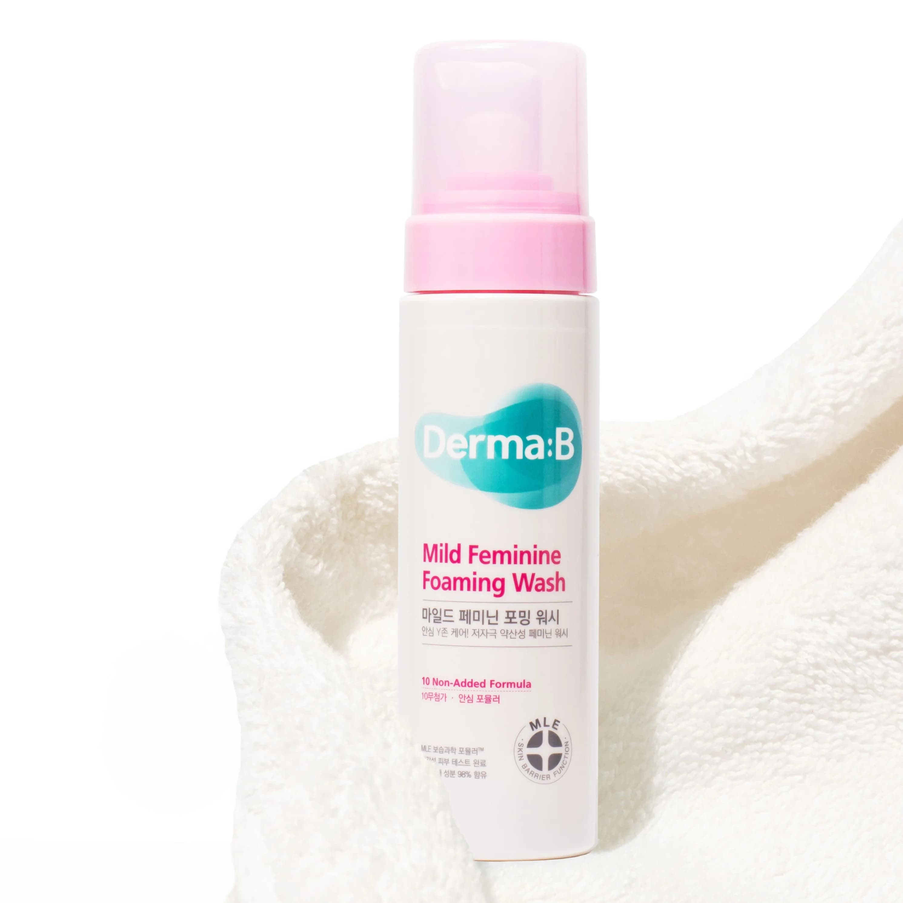 Пенка мягкая для интимной гигиены | Derma:B Mild Feminine Foaming Wash 200 ml - фото 5