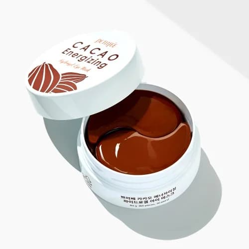 Тонизирующие гидрогелевые патчи с какао | Petitfee Cacao Energizing Hydrogel Eye Patch 60 ea - фото 4