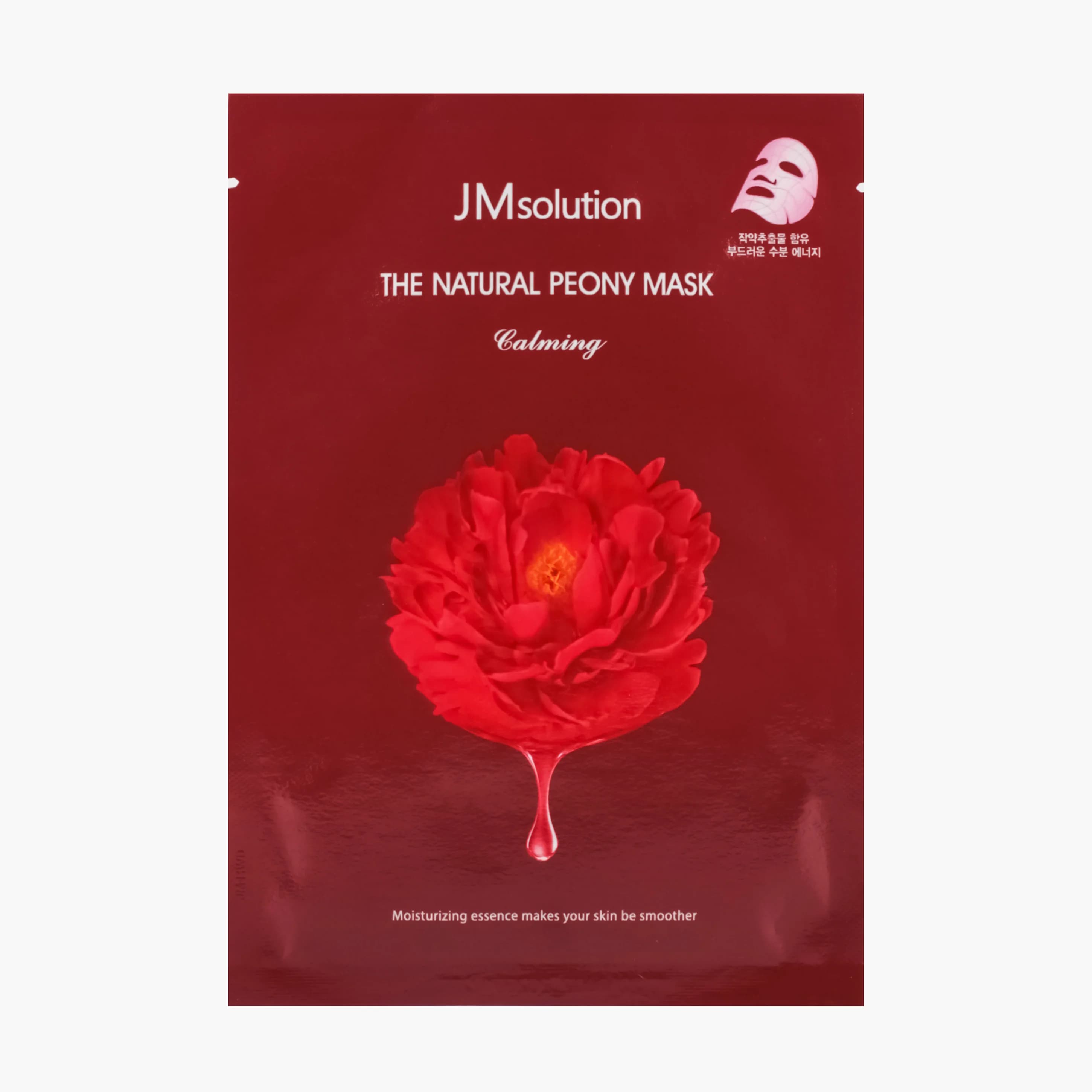 Успокаивающая тканевая маска с экстрактом цветка пиона | JMSolution The Natural Peony Mask Calming 30 ml