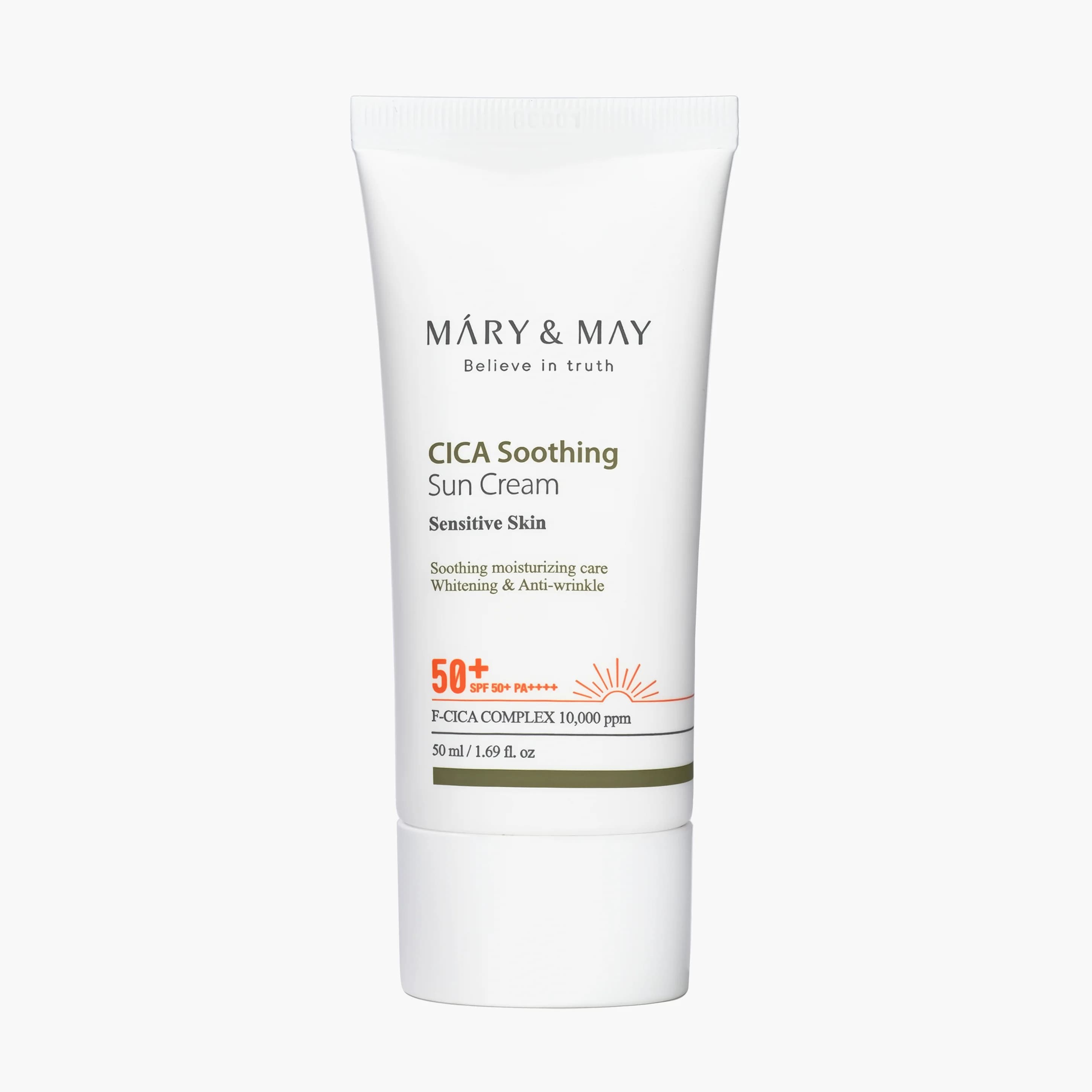 Крем солнцезащитный увлажняющий | MARY&MAY CICA Soothing Sun Cream SPF50+ PA++++ 50 ml