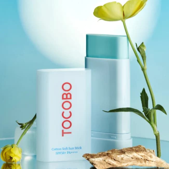 Солнцезащитный увлажняющий стик для лица | Tocobo COTTON SOFT SUN STICK SPF50+ PA++++ 19 g - фото 3