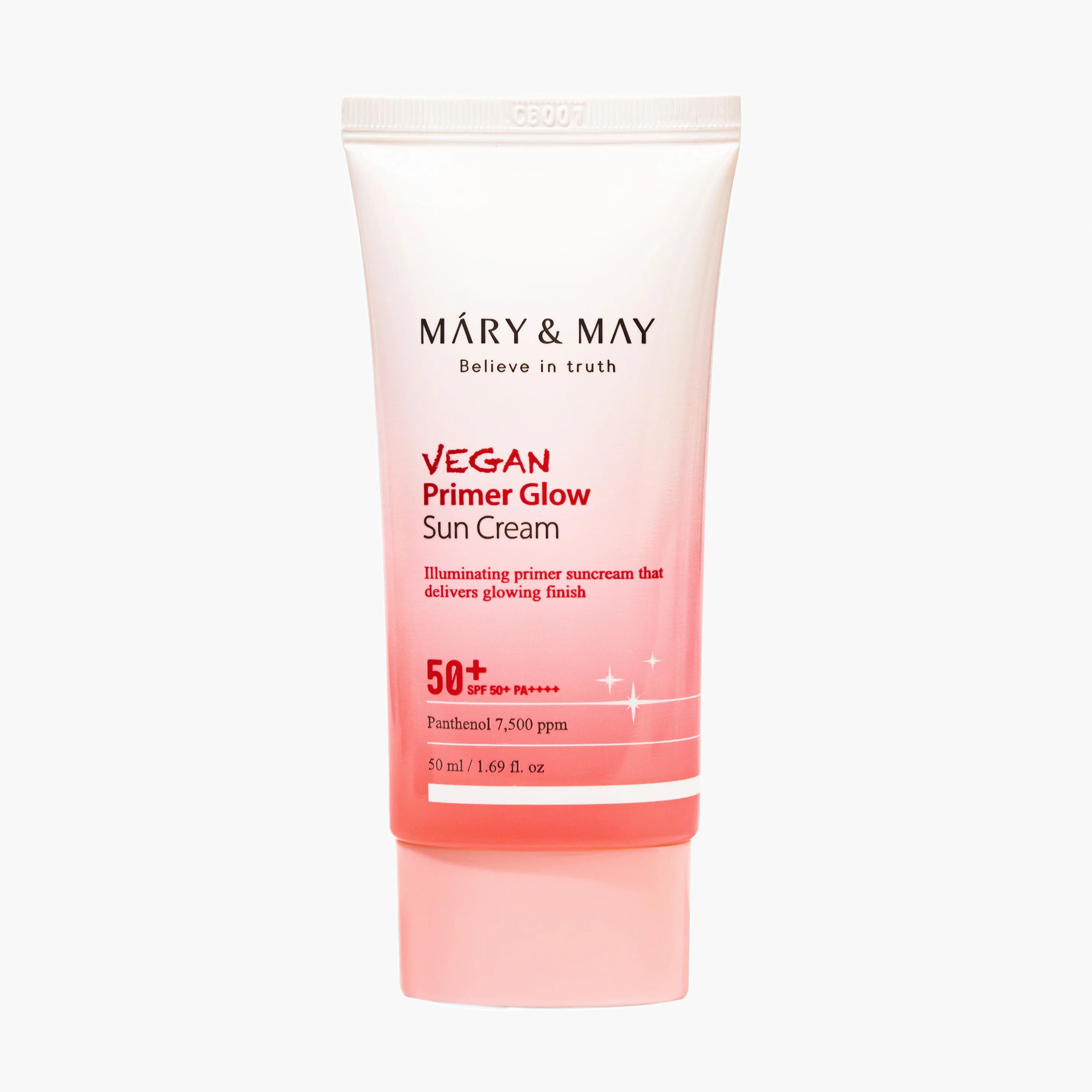 Крем cолнцезащитный | Mary&May Vegan Primer Glow Sun Cream SPF50+ PA++++ 50 ml 