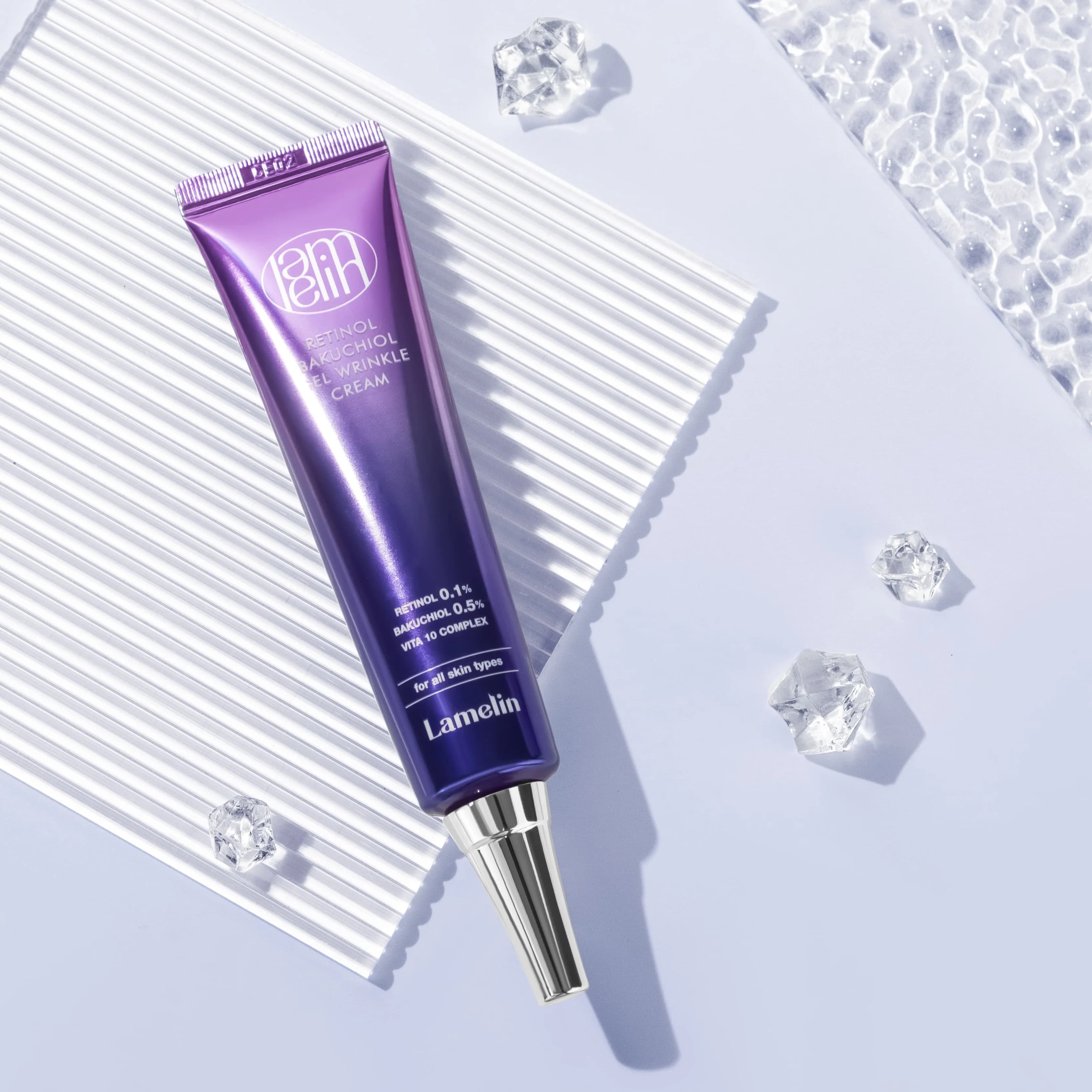 Гель-крем против морщин с ретинолом и бакучиолом | Lamelin Retinol Bakuchiol Gel Wrinkle Cream 30 ml - фото 2