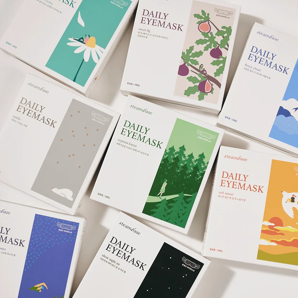 Маска паровая для глаз Ночной воздух | STEAMBASE Daily Eye Mask Silent Night - фото 3