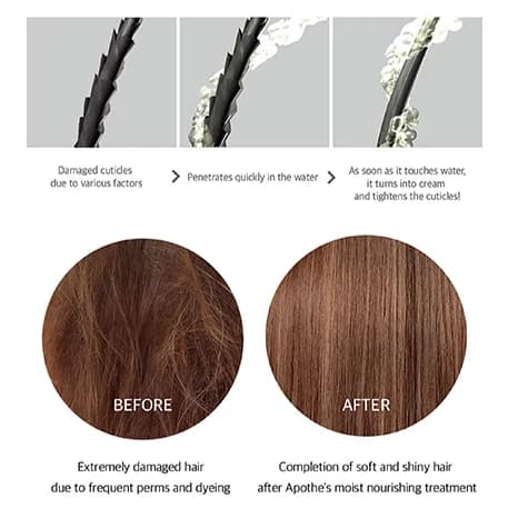 Кондиционер питательный для волос | Apothe Moist Nourishing Treatment 200 ml  - фото 6