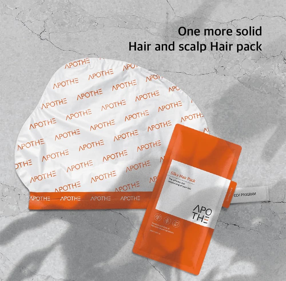 Маска-шапочка для восстановления волос | Apothe Silky Hair Pack 35 ml - фото 2