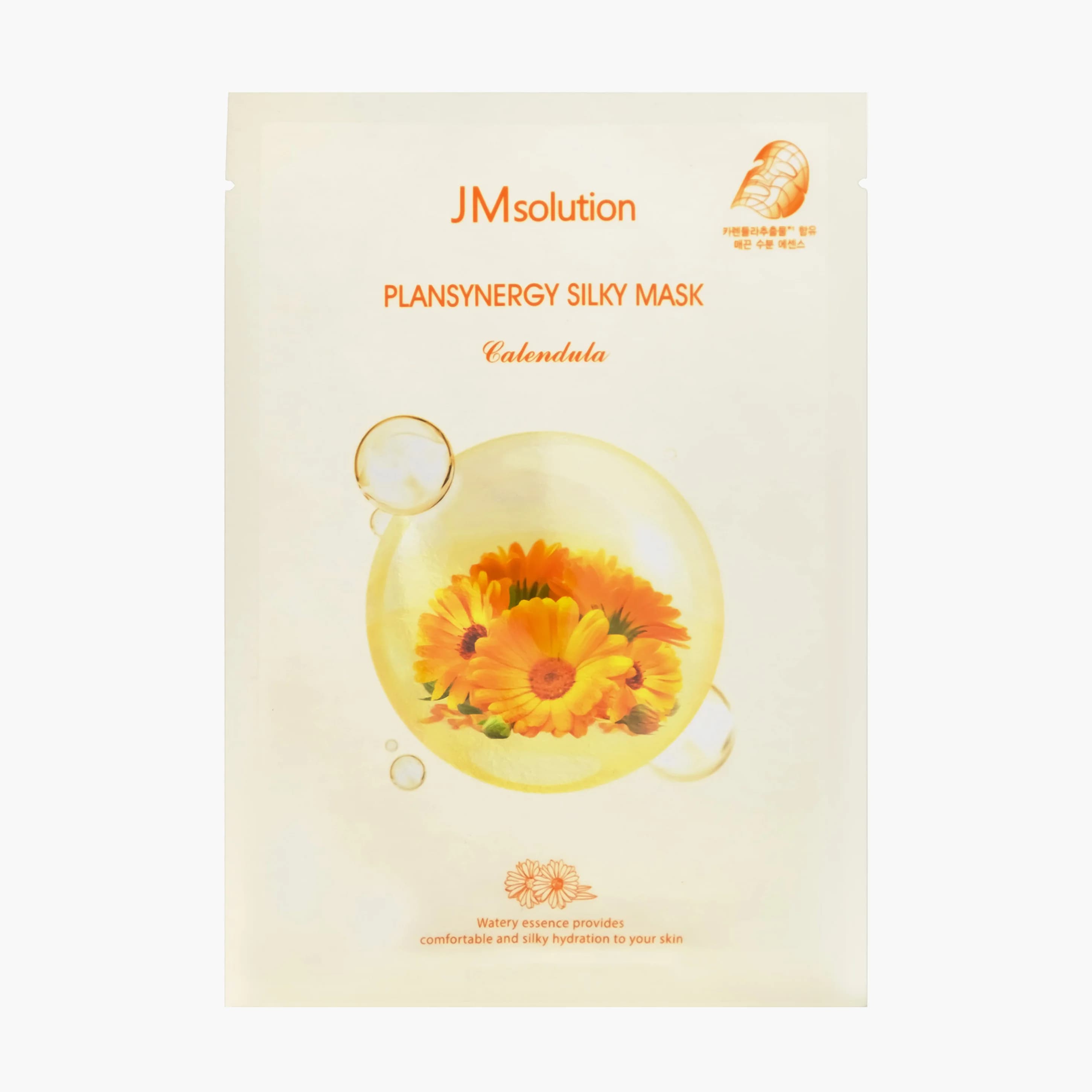 Маска тканевая успокаивающая с календулой | JMsolution Plansynergy Silky Mask Calendula 30ml 