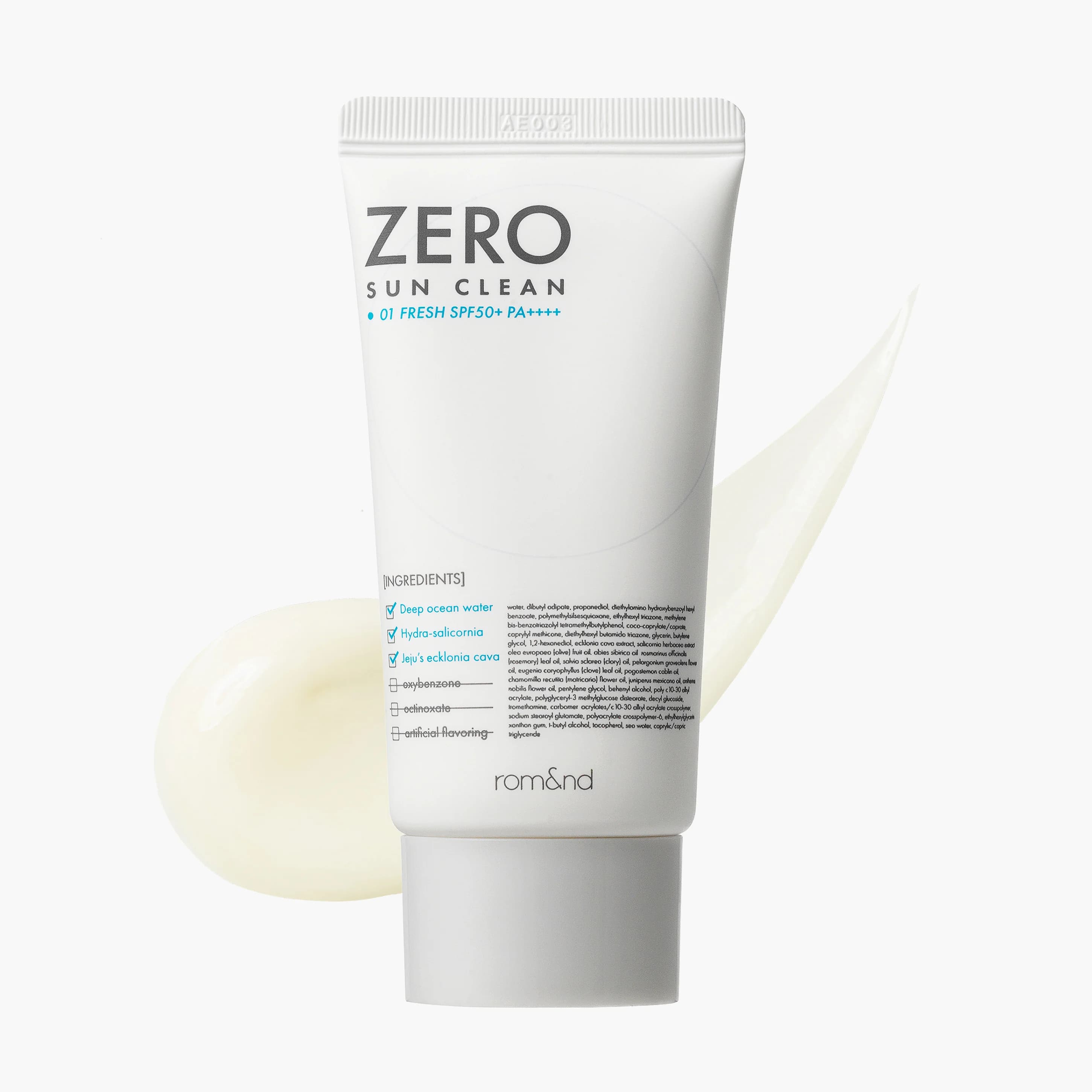 Крем солнцезащитный осветляющий | ROM&ND Zero Sun Clean 01.Fresh SPF50+PA++++