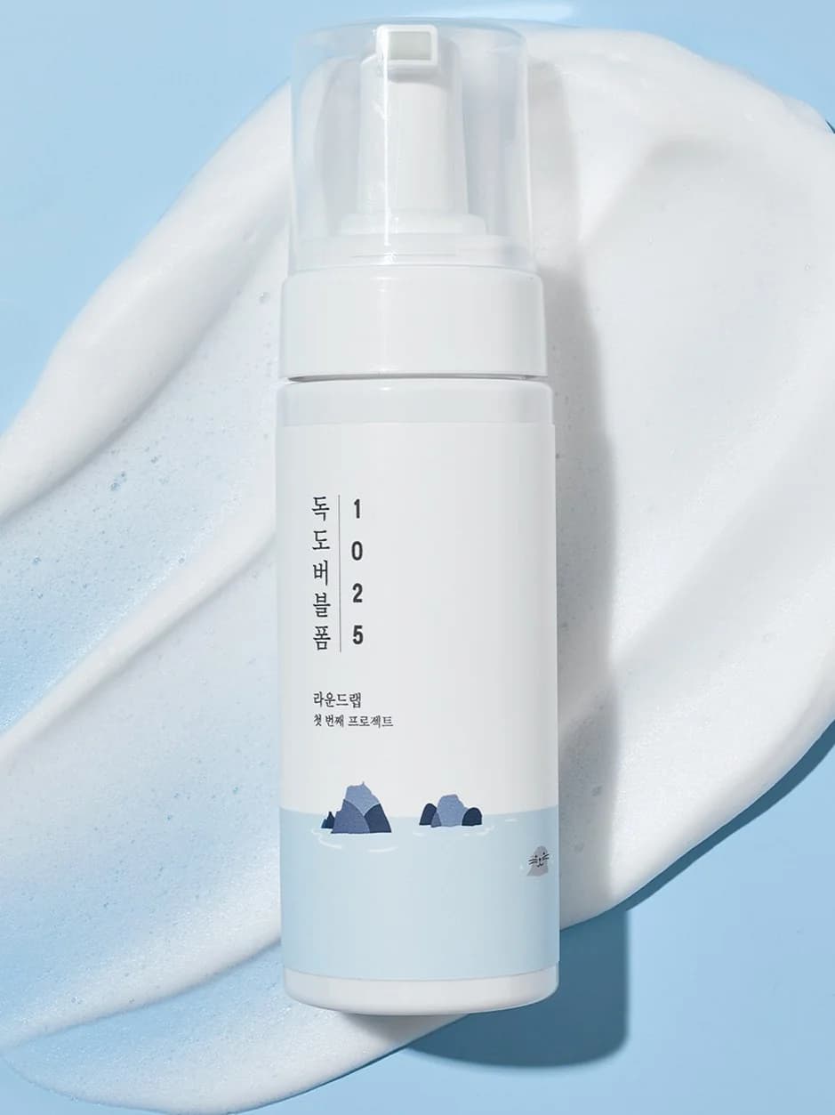 Пенка очищающая пузырьковая с морской водой | Round Lab 1025 Dokdo Bubble Foam 150 ml - фото 2
