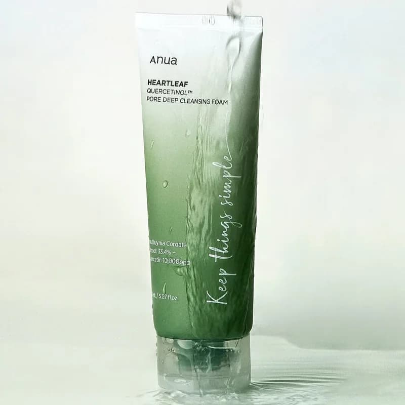 Пенка-скраб с  кверцетинолом | ANUA Heartleaf Quercetinol Pore Deep Cleansing Foam 150 ml - фото 4