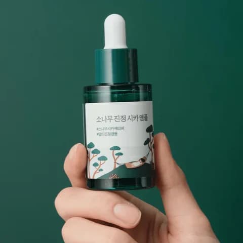 Сыворотка успокаивающая с экстрактами сосны и центеллы | Round Lab Pine Calming Cica Ampoule 30ml - фото 2