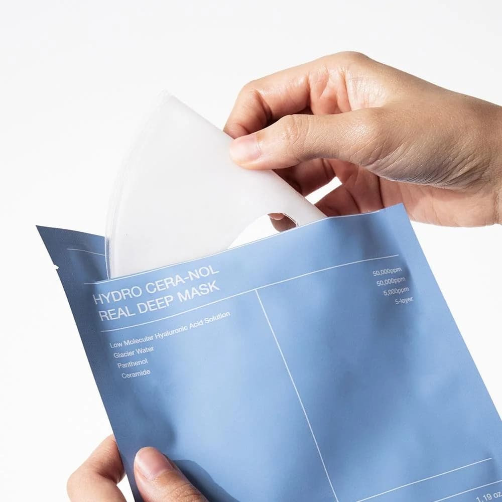 Маска восстанавливающая гидрогелевая с пантенолом и керамидами | Biodance Hydro Cera-nol Real Deep Mask - фото 3