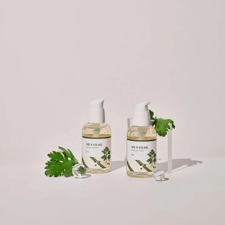 Сыворотка для лица с полынью успокаивающая | Round Lab Mugwort Calming Serum 50ml - фото 3