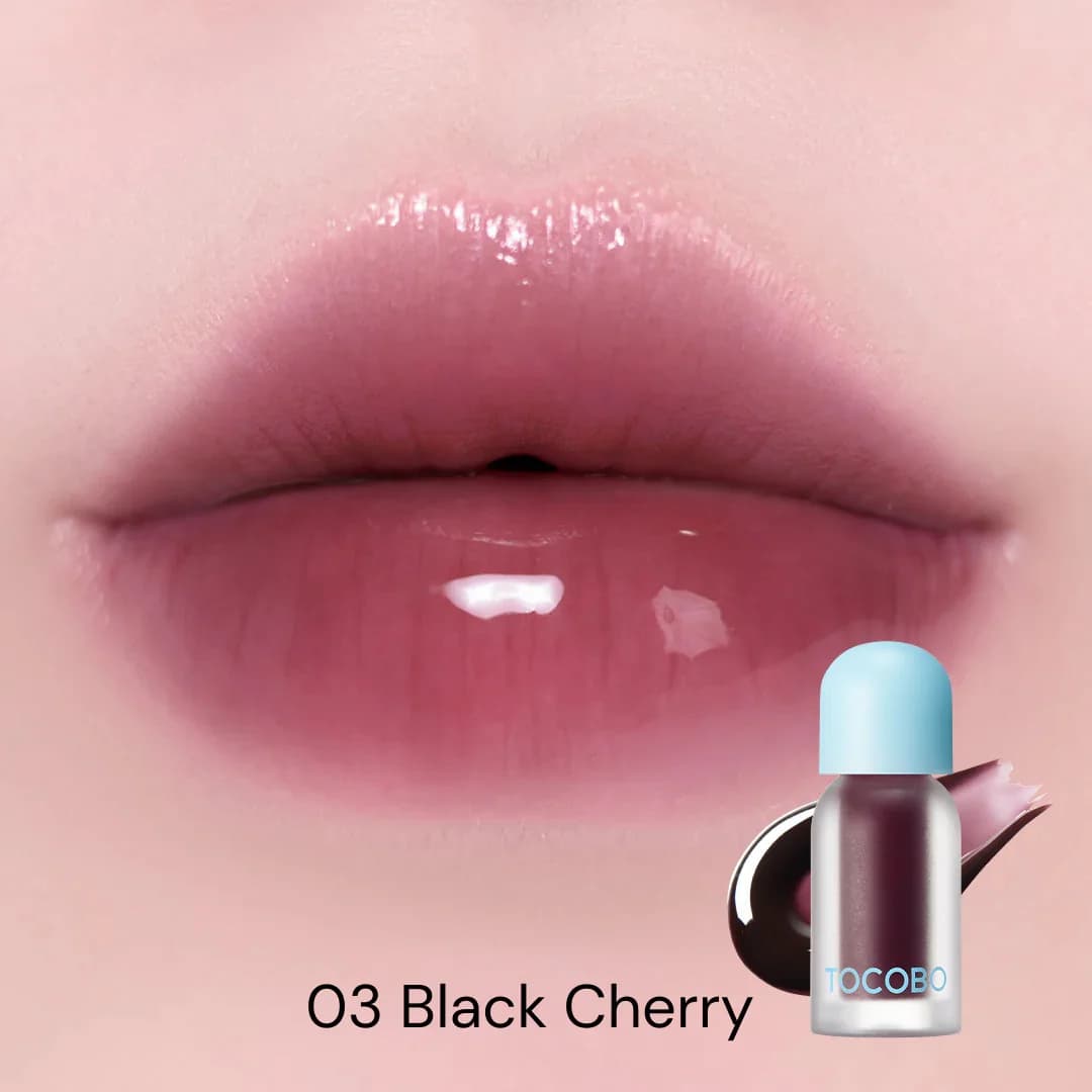 Масло для губ с плампинг-эффектом| Tocobo Juicy Berry Plumping Lip Oil 03 Black Cherry - фото 2