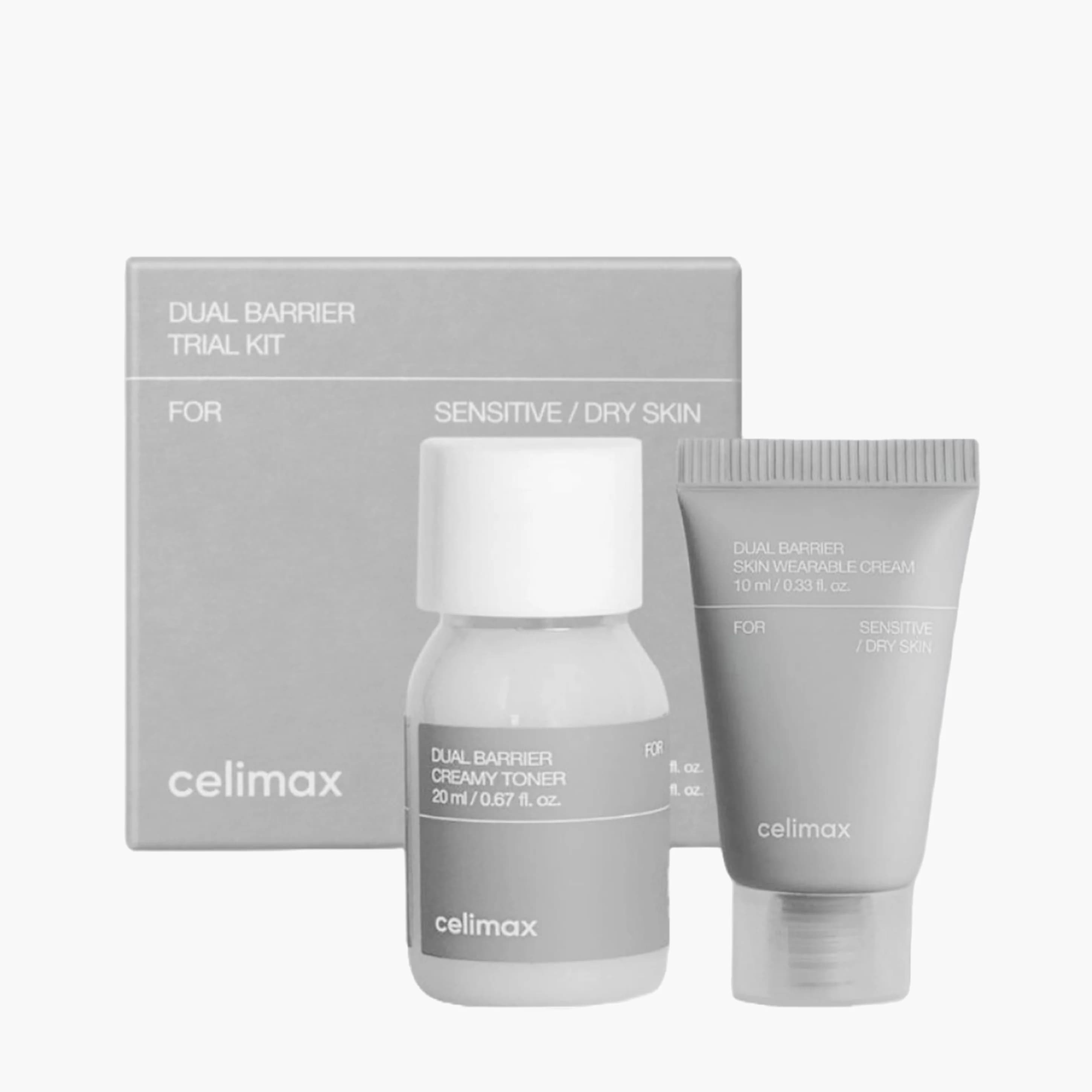Travel-набор барьерных средств | Celimax Dual Barrier Trial Kit (toner 20ml+cream 10ml)