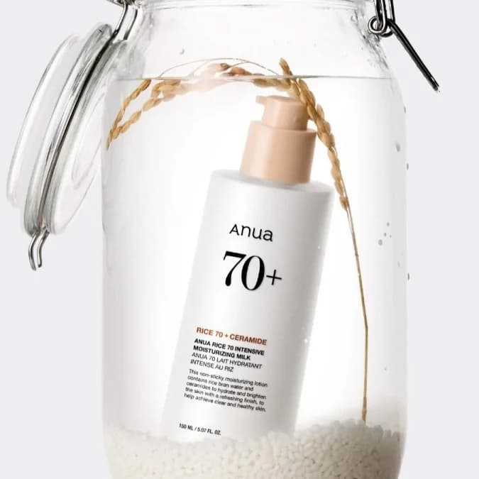 Молочко-эмульсия с рисовым экстрактом и керамидами | ANUA Rice 70 Intensive Moisturizing Milk 150ml - фото 3