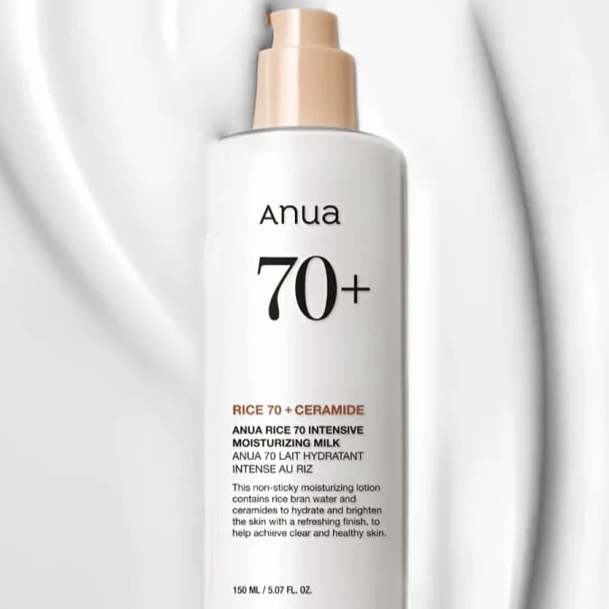 Молочко-эмульсия с рисовым экстрактом и керамидами | ANUA Rice 70 Intensive Moisturizing Milk 150ml - фото 2