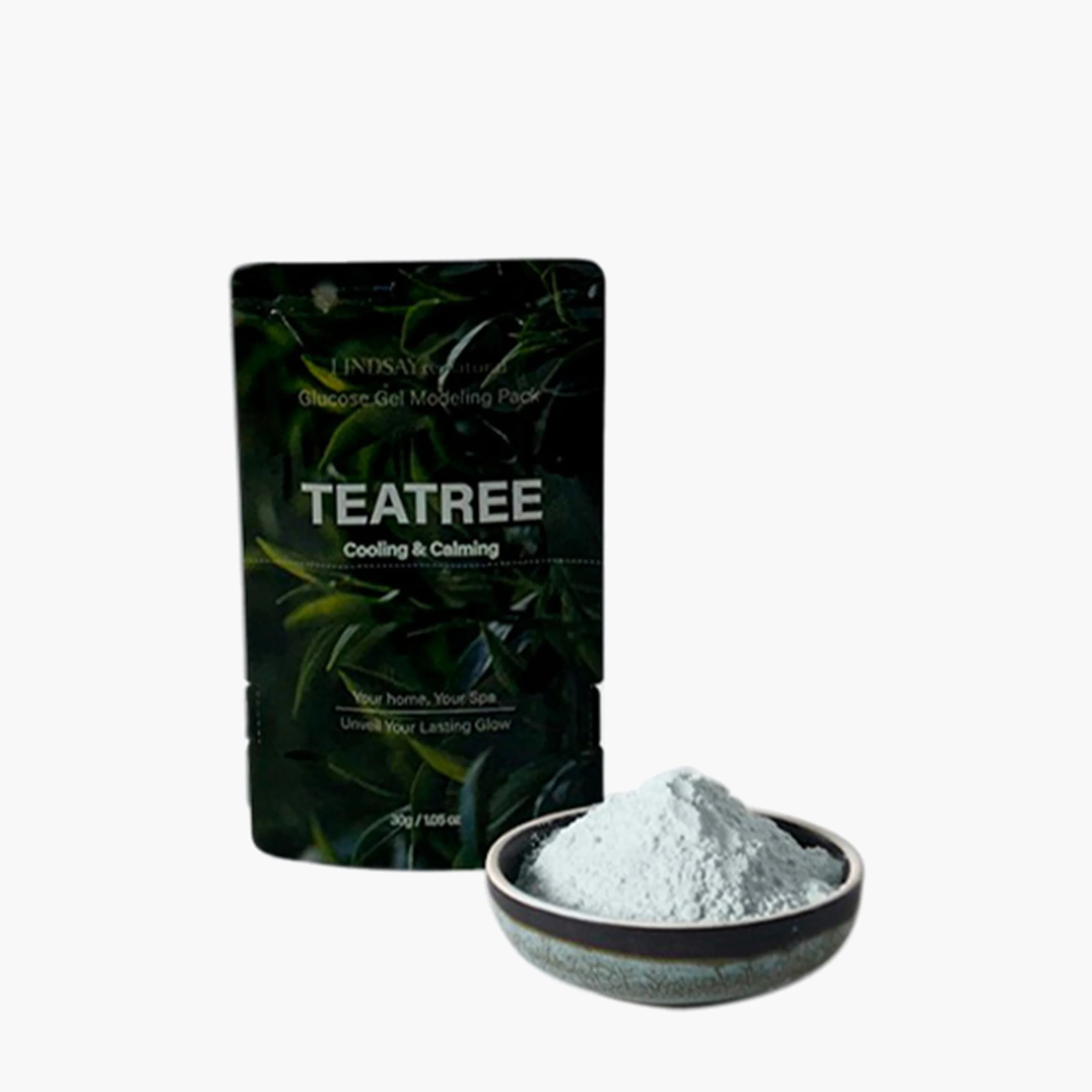 Альгинатная маска с успокаивающим и увлажняющим эффектом | Lindsay Re:natural Modeling Mask Tea Tree 30g - фото 2