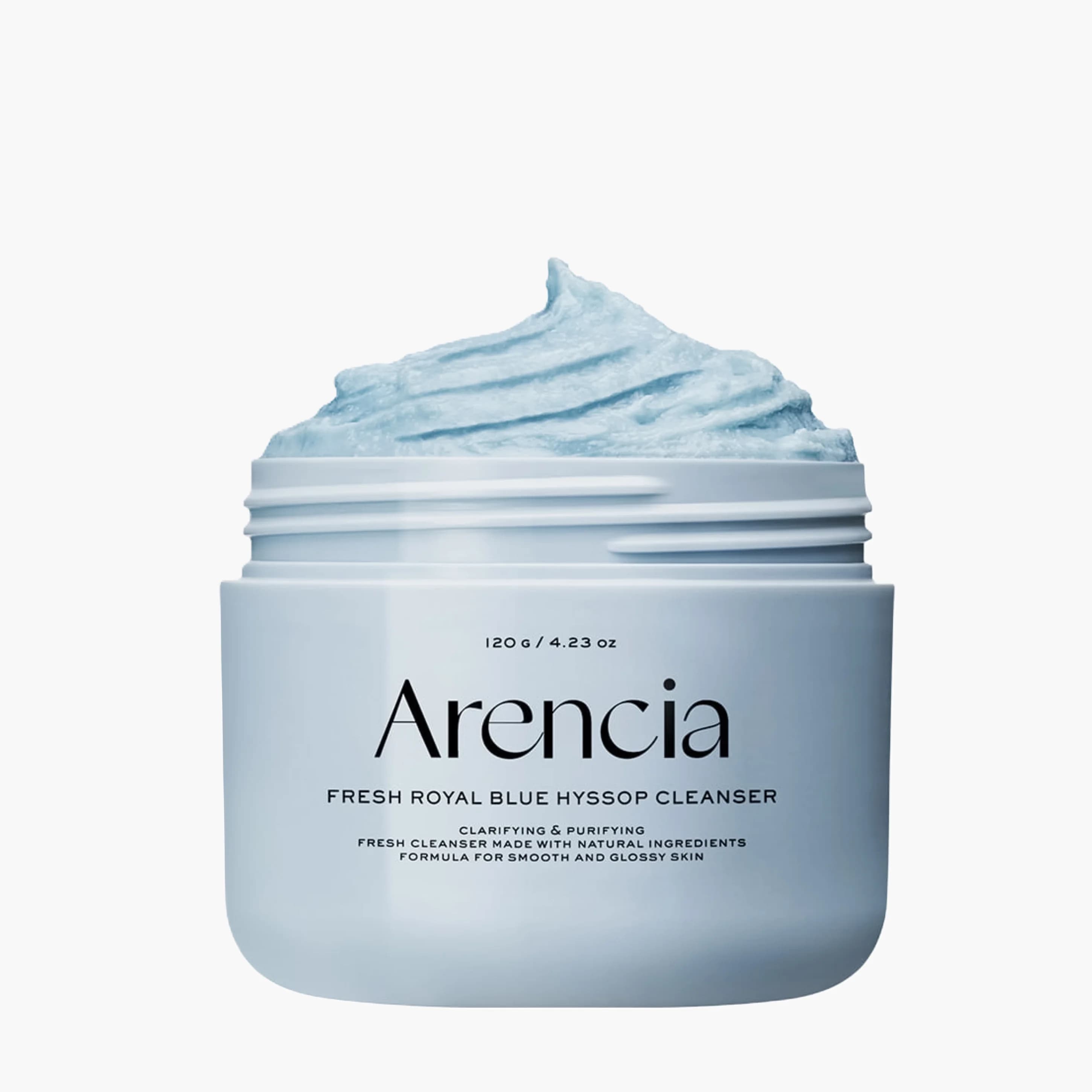 Пенка для глубокого очищения кожи с глиной | Arencia Fresh Blue Hyssop Rice Mochi Cleanser 120g