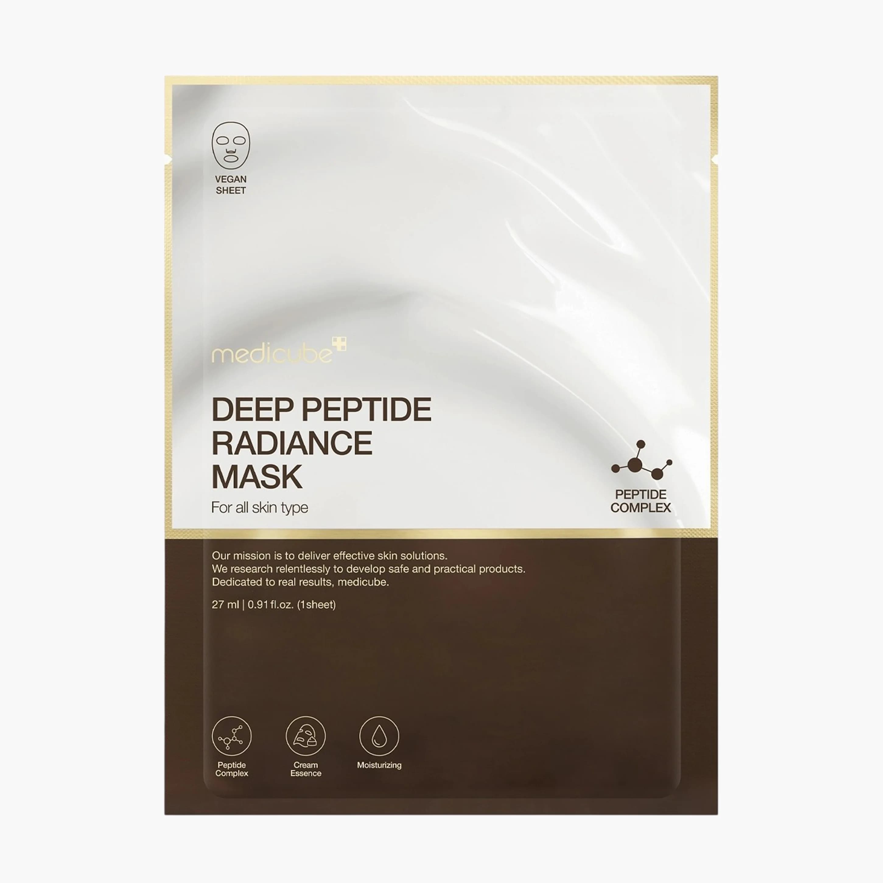 Маска тканевая с пептидами | Medicube Deep Peptide Radiance Mask 27ml