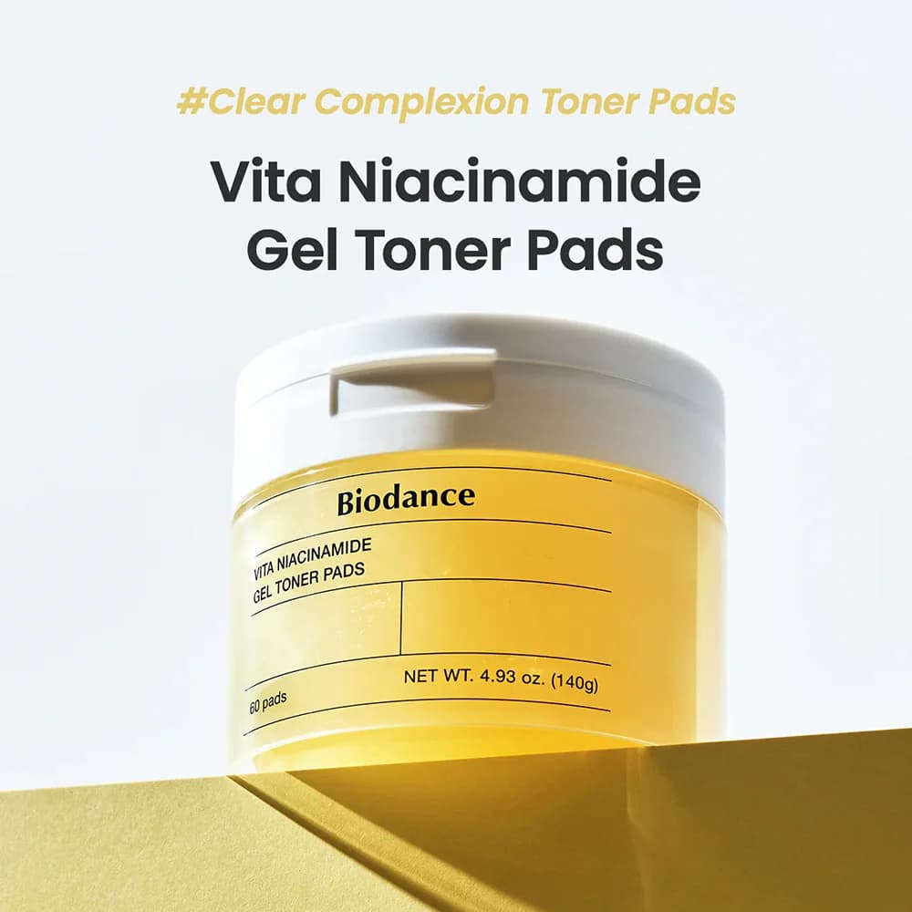 Тонер-пэды с витамином С и ниацинамидом | Biodance Vita Niacinamide Gel Toner Pad (60ea) - фото 2