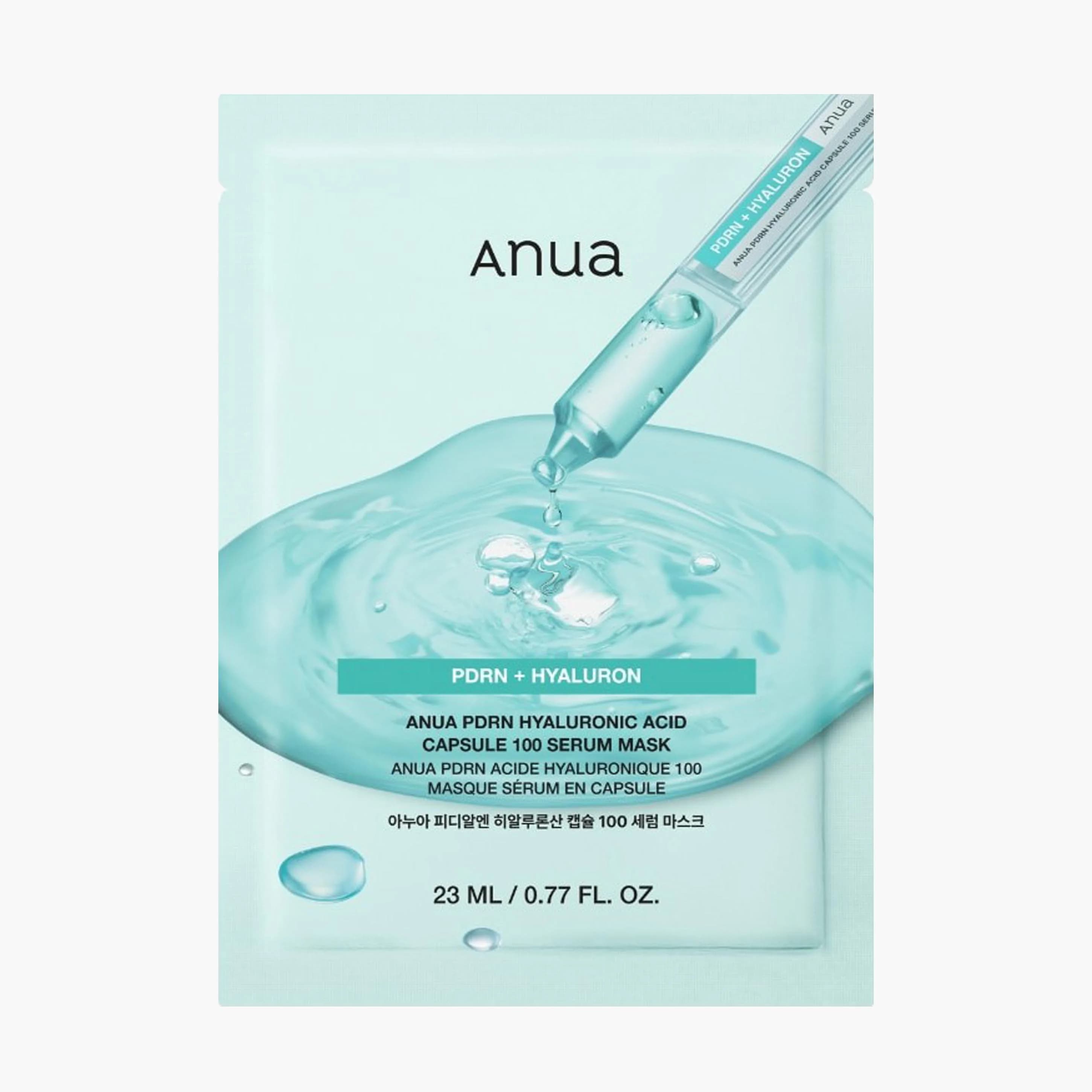 Маска тканевая с PDRN и гиалуроновой кислотой | ANUA PDRN Hyaluron 100 Serum Mask