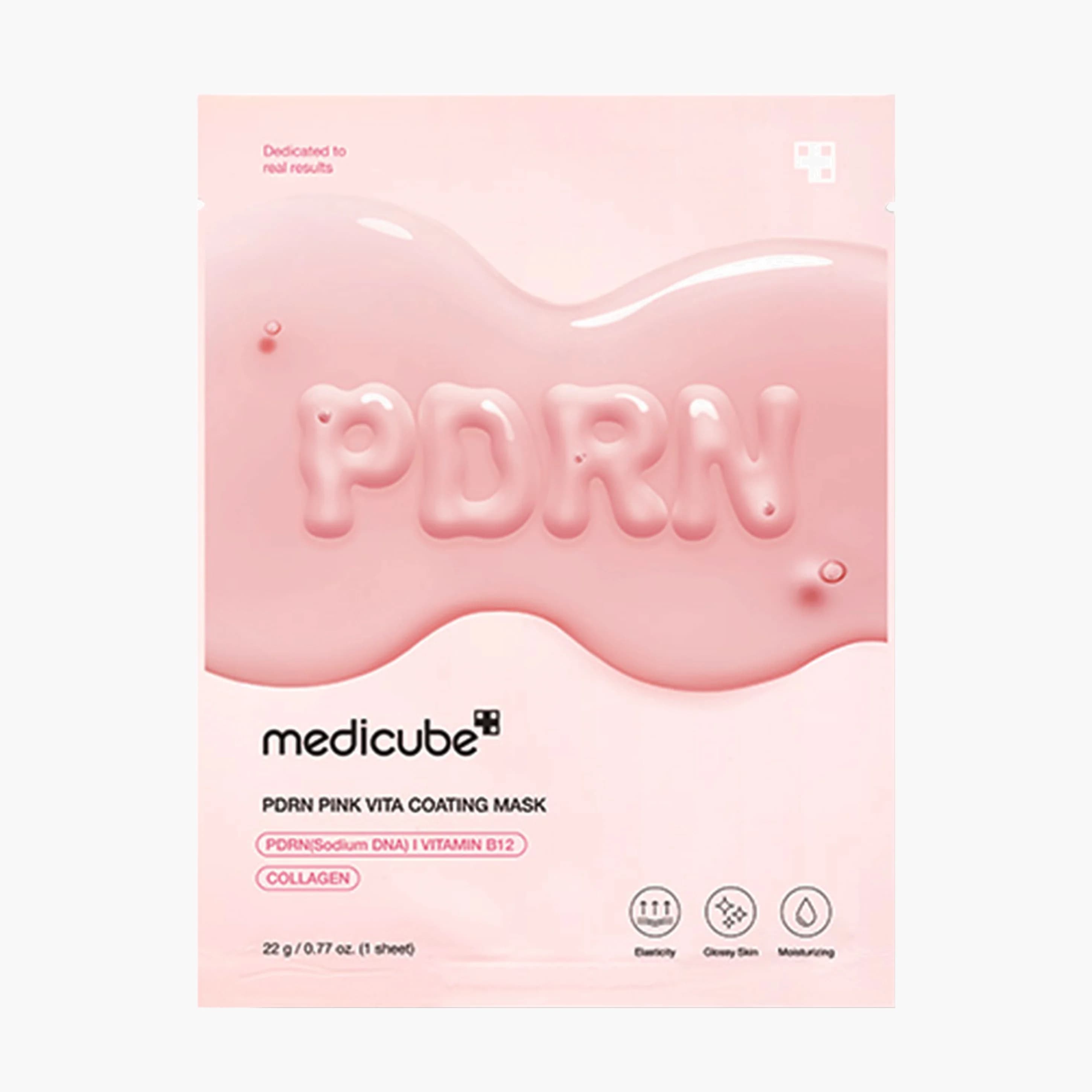 Маска тканевая с PDRN и коллагеном для сияния кожи | Medicube PDRN Pink Vita Coating Mask