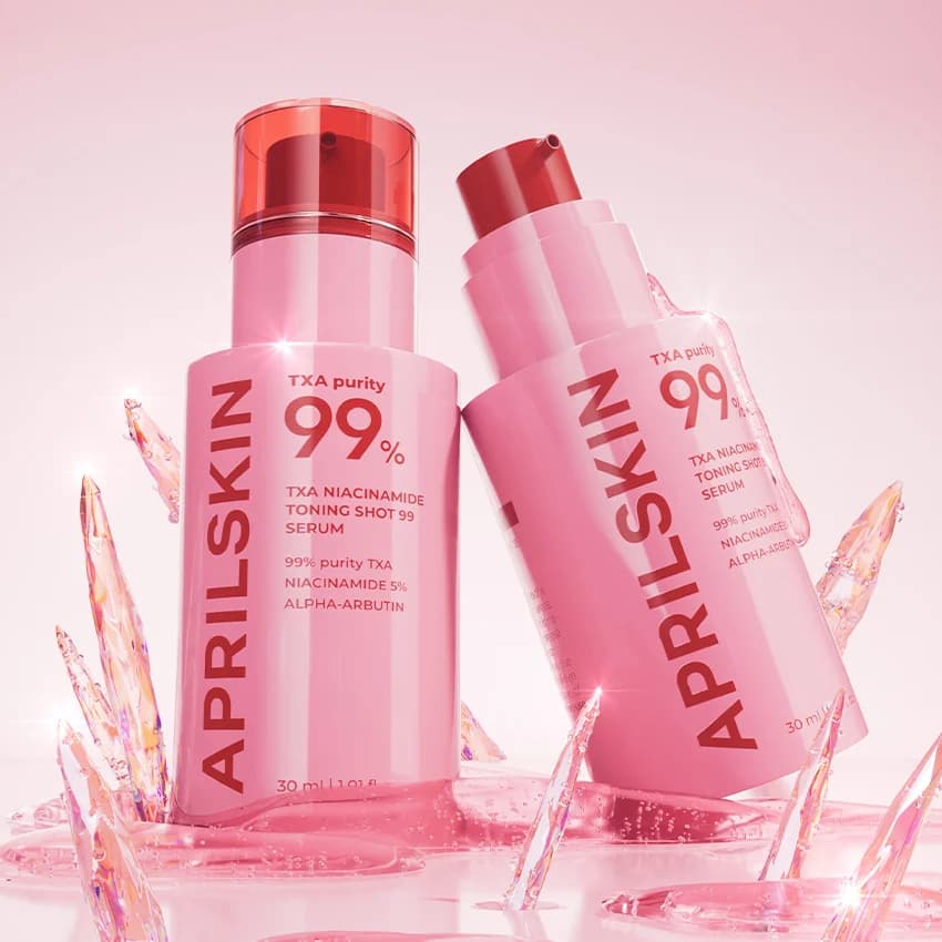 Сыворотка для лица осветляющая | APRILSKIN TXA NIACINAMIDE TONING SHOT 99 SERUM 30ml - фото 2