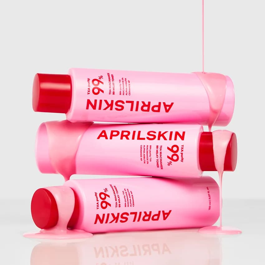 Тонер молочный осветляющий | APRILSKIN TXA NIACINAMIDE TONING SHOT 99 MILKY TONER 150ml - фото 5