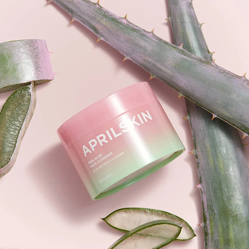 Маска-пенка для умывания с розовым алоэ | APRILSKIN Pink Aloe Pack Cleanser 120g - фото 4