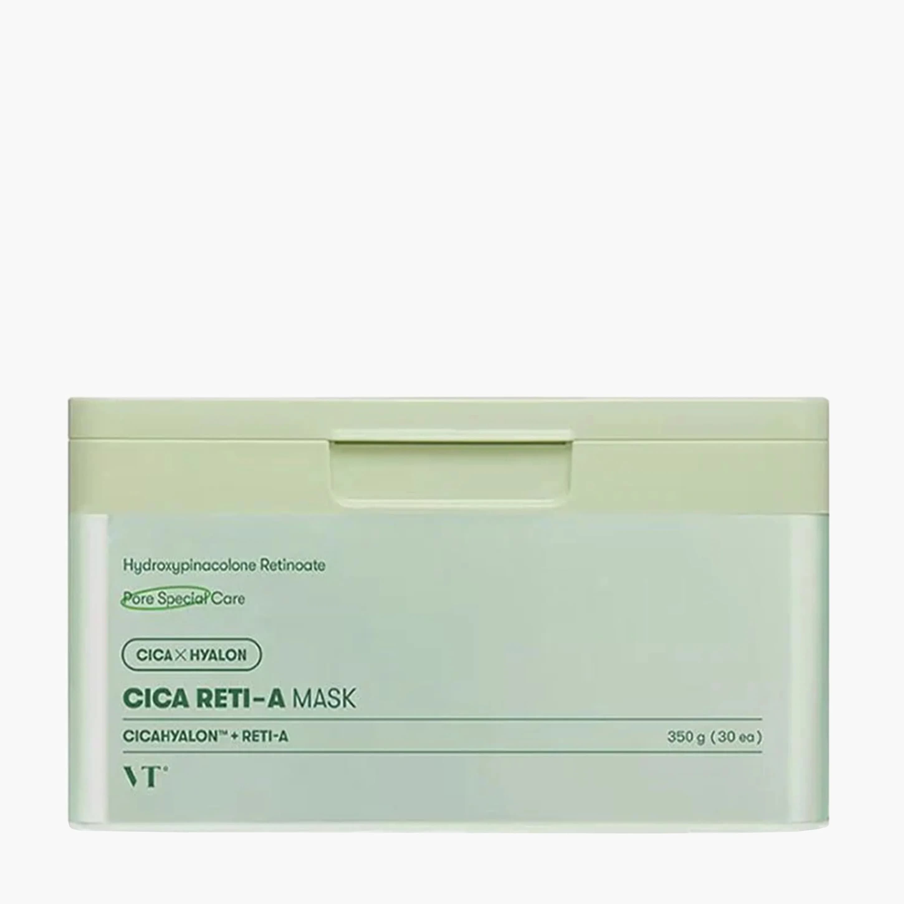 Набор тканевых масок с ретинолом | VT Cosmetics Cica Reti-A mask 350g/30ea