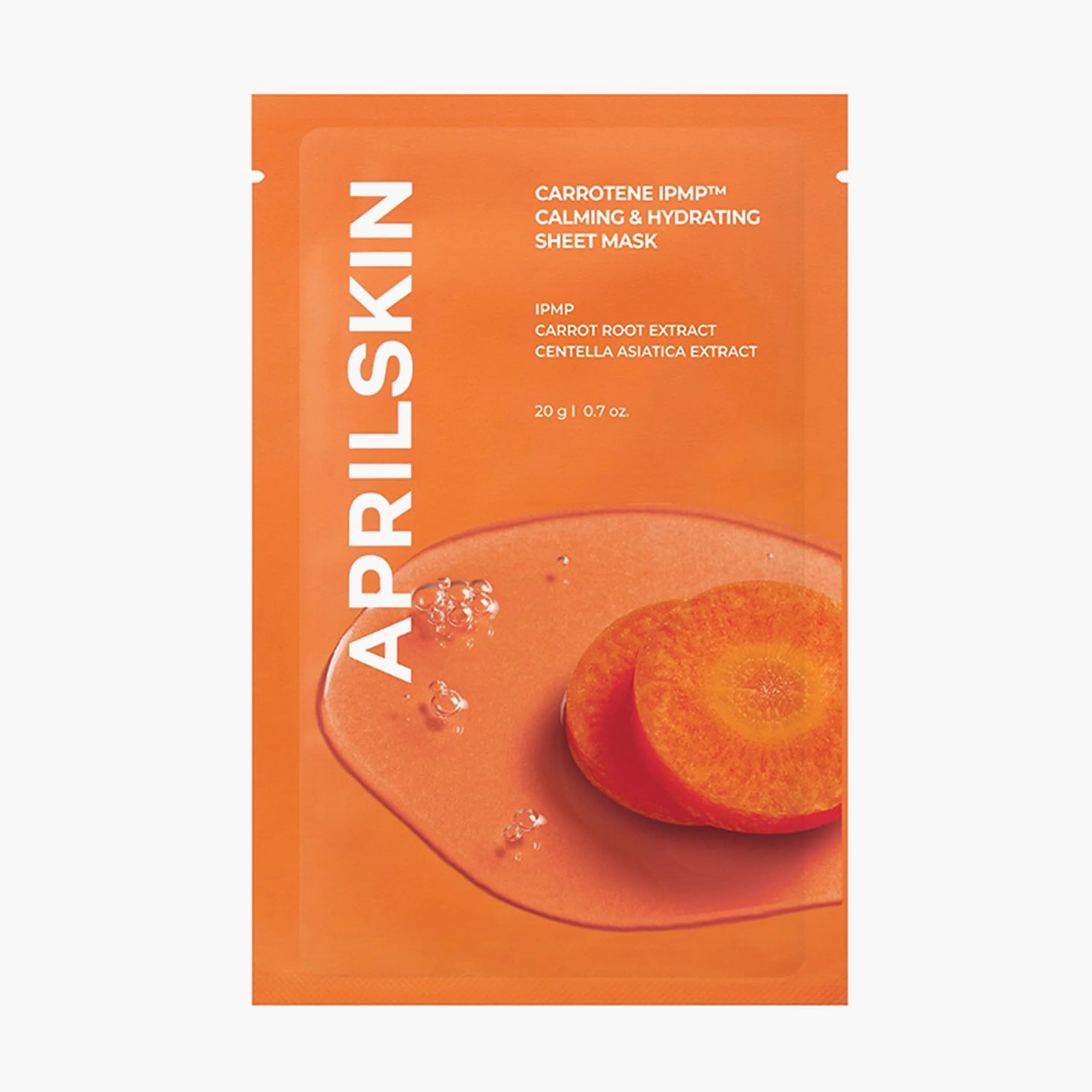 Маска тканевая успокаивающая | APRILSKIN Carrotene calming and hydrating sheet mask