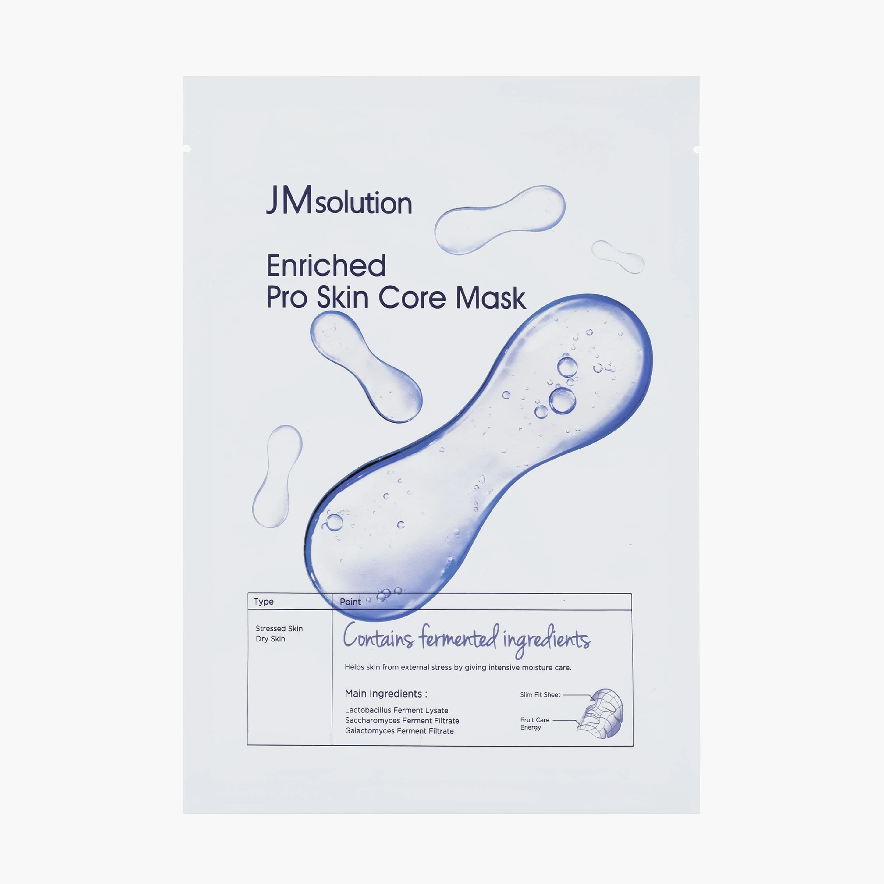 Маска тканевая с комплексом ферментов | JMsolution Enriched Pro Skin Core Mask 30ml