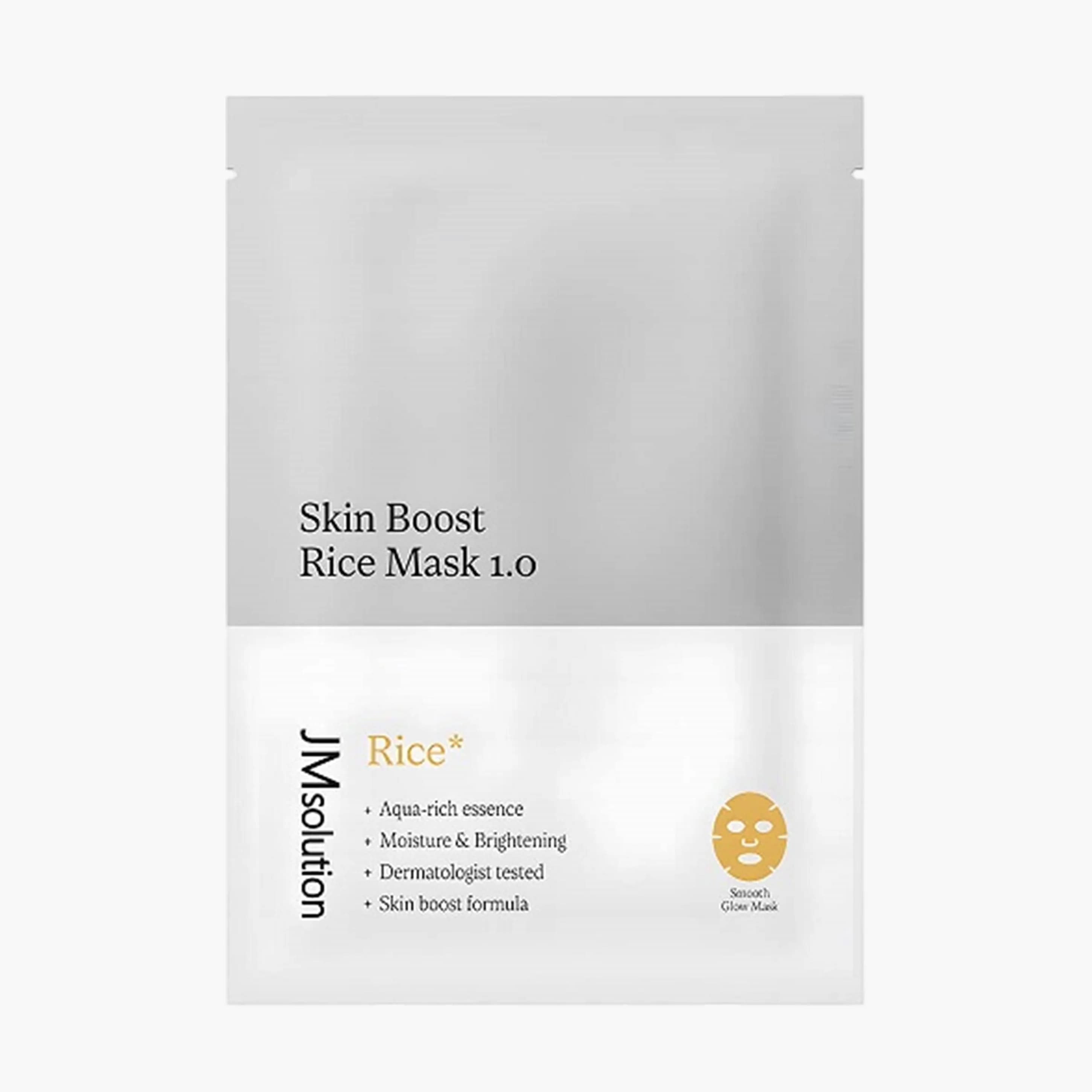 Маска-бустер тканевая с рисом | JMsolution JMSOLUTION SKIN BOOST RICE MASK 1.0