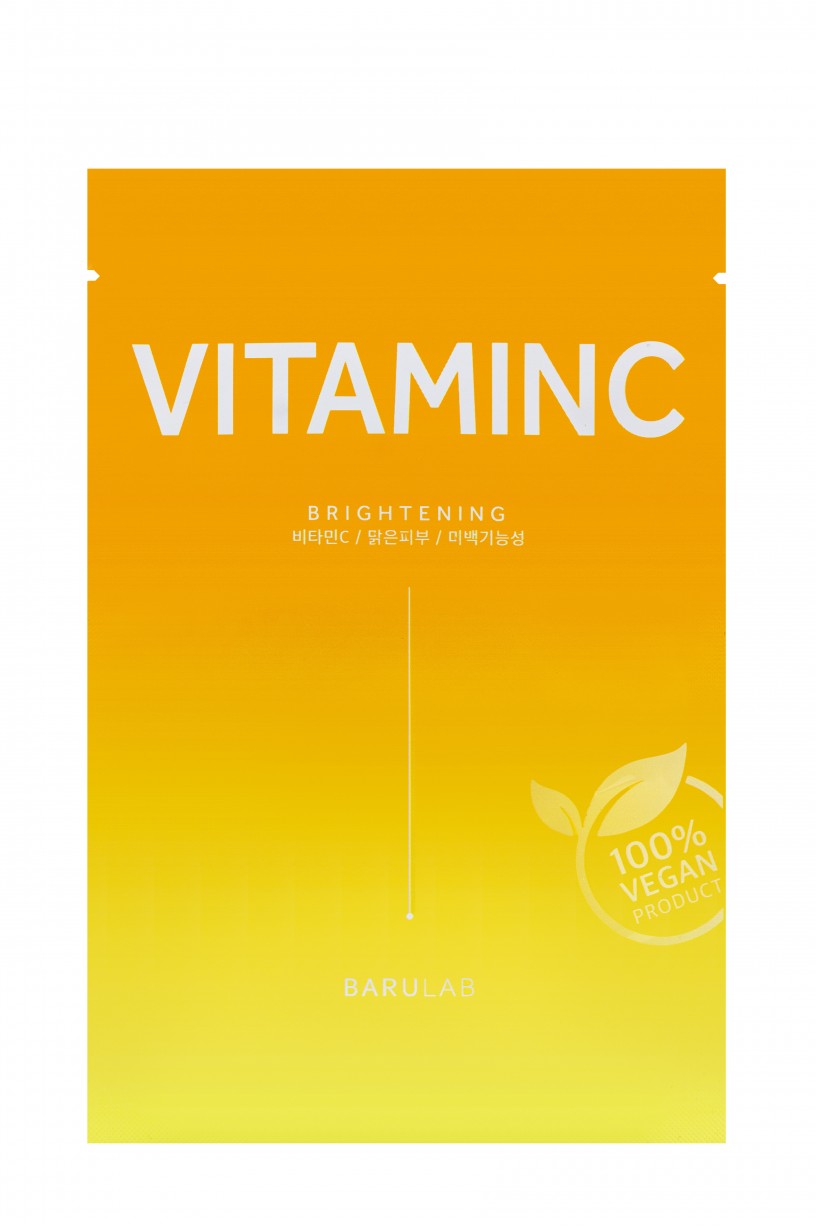 Веганская осветляющая тканевая маска с витамином С 