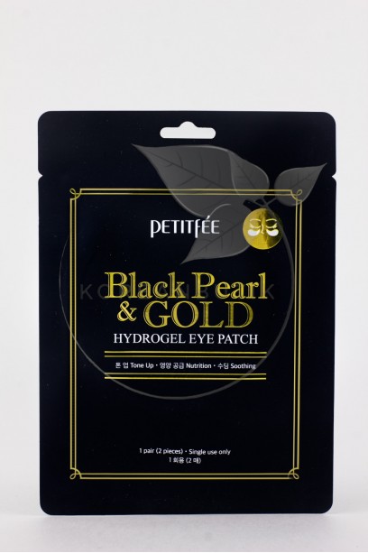  Petitfee black pearl&gold eye patch 1 pair 2 еа..