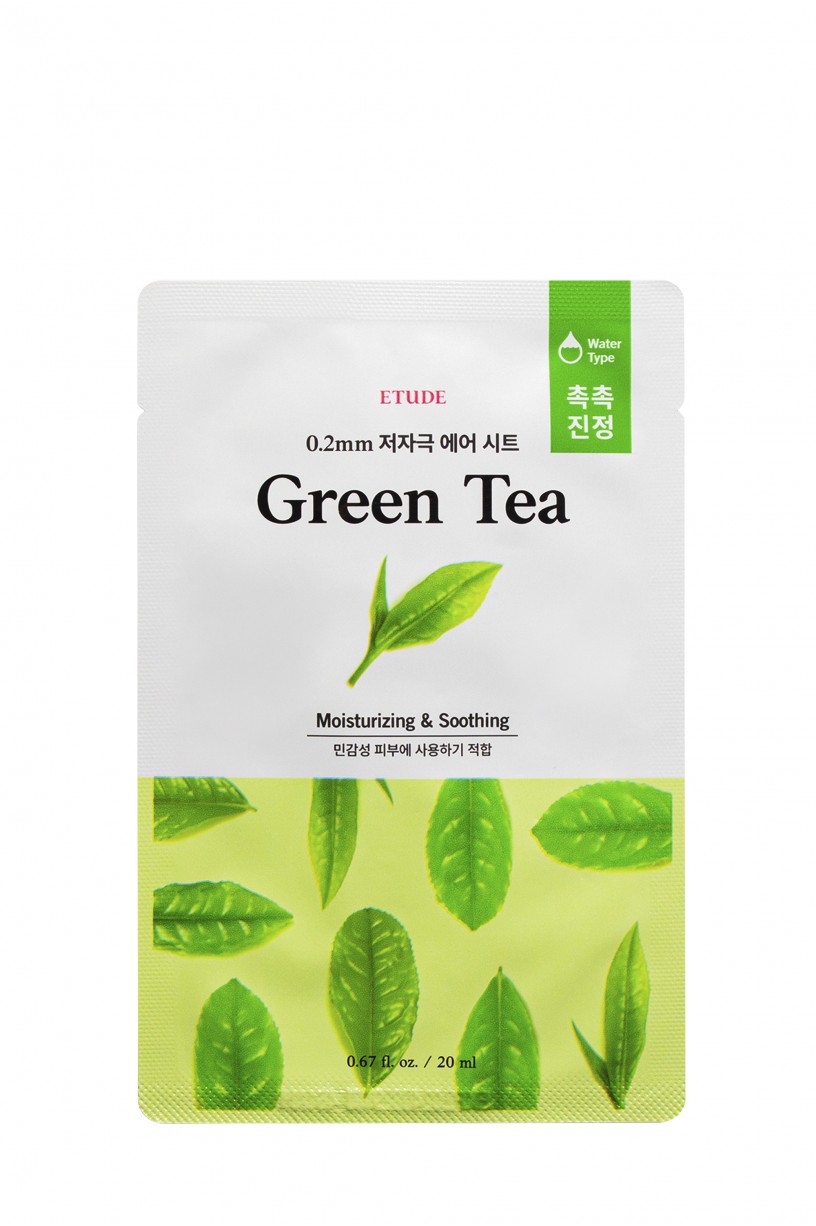 Тканевая маска с экстрактом зеленого чая 