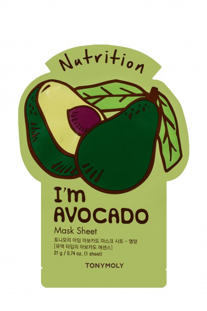  TONY MOLY i'm real Avocado Mask Sheet Moisturizing 21 g..