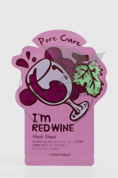  TONY MOLY i'm  Red  Mask Sheet Pore Care 21 g..
