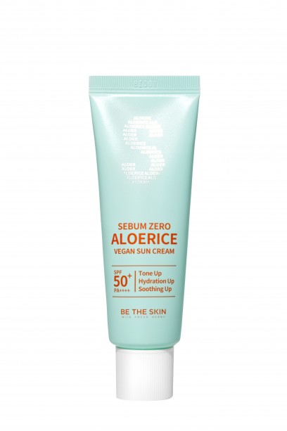 Солнцезащитный крем | Be The Skin Sebum Zero Aloerice Vegan Sun Cream 50+ PA++++ 50 ml