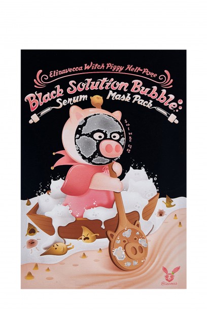  Elizavecca Witch Piggy Hell Pore black Solution Bubble Serum Mask Pac..